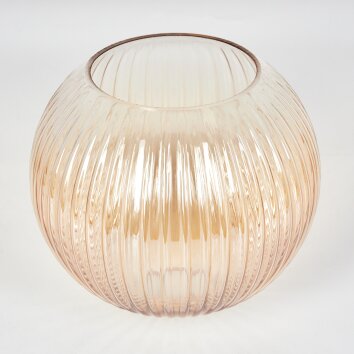 Glass lampshade  Koyoto replacement glass, spare part 20 cm Amber, clear