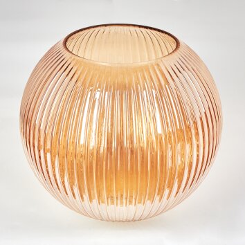 Glass lamp shade  Koyoto replacement glass, spare part 30 cm Amber