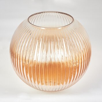 Glass lampshade  Koyoto replacement glass, spare part 30 cm Amber, clear