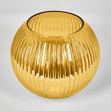 Glass lampshade  Koyoto replacement glass, spare part 25 cm gold