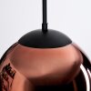 Gastor hanging light, globe light, pendant light coppery, 1-light source