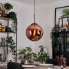 Gastor hanging light, globe light, pendant light coppery, 1-light source