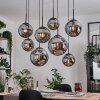 Gastor hanging light, globe light, pendant light Smoke-coloured, 8-light sources