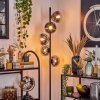 Gastor floor lamp 33 cm chrome, clear, Smoke-coloured, 5-light sources