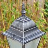 Naofe lamp post, path light black, silver, 3-light sources