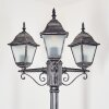 Naofe lamp post, path light black, silver, 3-light sources
