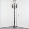 Lentua lamp post, path light black, silver, 3-light sources