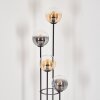 Gastor floor lamp 30 cm Light wood, black, 4-light sources
