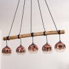 Ripoll hanging light, globe light, pendant light Ecru, black, 5-light sources