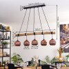 Ripoll hanging light, globe light, pendant light Ecru, black, 5-light sources