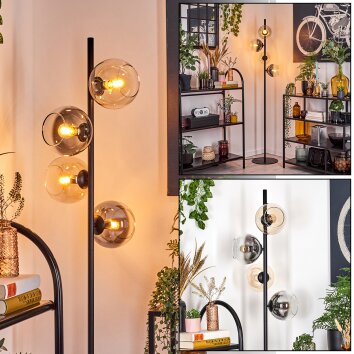 Koyoto floor lamp 31 cm Amber, clear, Smoke-coloured, 4-light sources