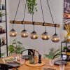 Ripoll hanging light, globe light, pendant light Ecru, black, 5-light sources