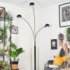Nikkala floor lamp marble, black, 3-light sources