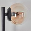 Chehalis globe light, wall light Amber, clear, 3-light sources