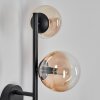 Chehalis globe light, wall light 23 cm Amber, clear, 3-light sources