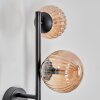 Chehalis globe light, wall light Amber, 3-light sources
