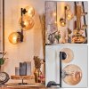 Chehalis globe light, wall light Amber, 3-light sources
