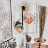 Chehalis globe light, wall light Amber, 3-light sources