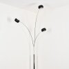 Nikkala floor lamp chrome, marble, white, 3-light sources