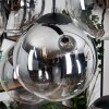 Gastor hanging light, globe light, pendant light clear, Smoke-coloured, 8-light sources