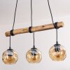 Ripoll hanging light, globe light, pendant light Ecru, black, 3-light sources