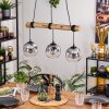 Ripoll hanging light, globe light, pendant light Ecru, black, 3-light sources