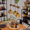 Ripoll hanging light, globe light, pendant light Ecru, black, 3-light sources