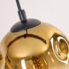Ripoll hanging light, globe light, pendant light Ecru, black, 3-light sources