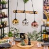 Koyoto hanging light, globe light, pendant light Ecru, black, 3-light sources