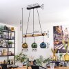 Ripoll hanging light, globe light, pendant light Ecru, black, 3-light sources