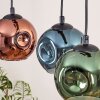 Ripoll hanging light, globe light, pendant light Ecru, black, 3-light sources