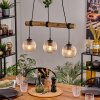 Ripoll hanging light, globe light, pendant light Ecru, black, 3-light sources