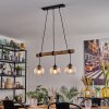 Ripoll hanging light, globe light, pendant light Ecru, black, 3-light sources
