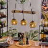 Ripoll hanging light, globe light, pendant light Ecru, black, 3-light sources