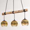 Ripoll hanging light, globe light, pendant light Ecru, black, 3-light sources