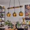 Ripoll hanging light, globe light, pendant light Ecru, black, 3-light sources