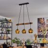 Ripoll hanging light, globe light, pendant light Ecru, black, 3-light sources