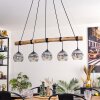 Ripoll hanging light, globe light, pendant light Ecru, black, 5-light sources