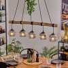 Ripoll hanging light, globe light, pendant light Ecru, black, 5-light sources