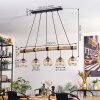 Ripoll hanging light, globe light, pendant light Ecru, black, 5-light sources