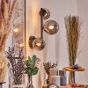 Chehalis globe light, wall light 23 cm Smoke-coloured, 3-light sources