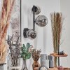 Chehalis globe light, wall light 23 cm Smoke-coloured, 3-light sources