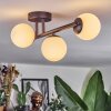 Chehalis ceiling light, globe light white, 3-light sources