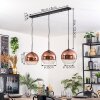 Koyoto hanging light, globe light, pendant light black, 3-light sources