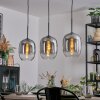 Apedo hanging light, pendant light clear, Smoke-coloured, 3-light sources