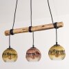 Ripoll hanging light, globe light, pendant light Ecru, black, 3-light sources