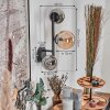 Chehalis globe light, wall light 23 cm Amber, Smoke-coloured, 3-light sources