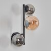Chehalis globe light, wall light 23 cm Amber, Smoke-coloured, 3-light sources