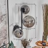 Chehalis globe light, wall light 23 cm Smoke-coloured, 3-light sources