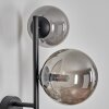 Chehalis globe light, wall light 23 cm Smoke-coloured, 3-light sources